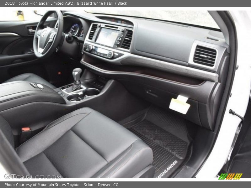 Blizzard White Pearl / Black 2018 Toyota Highlander Limited AWD