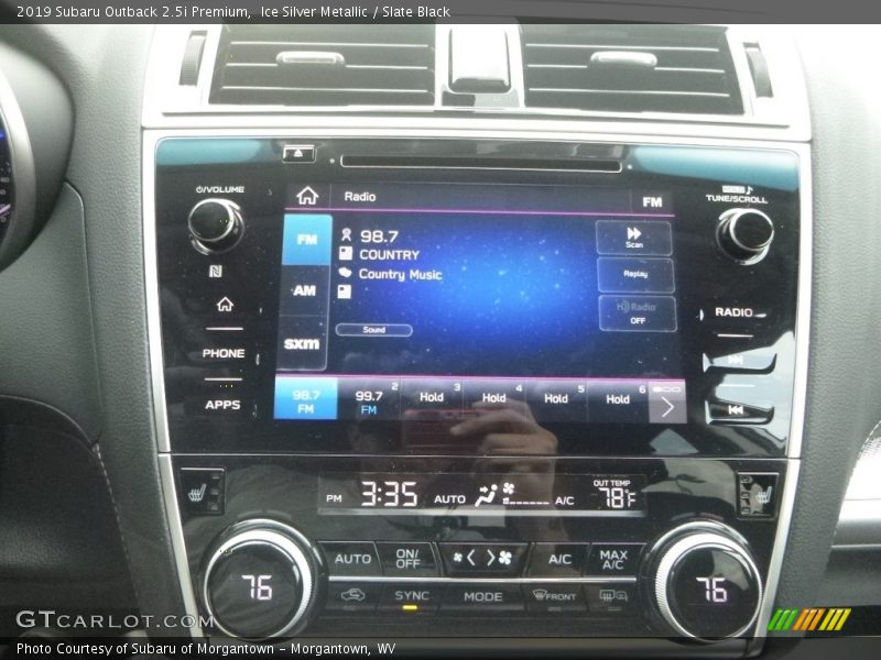 Ice Silver Metallic / Slate Black 2019 Subaru Outback 2.5i Premium