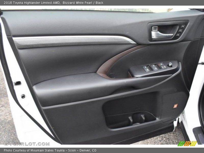 Blizzard White Pearl / Black 2018 Toyota Highlander Limited AWD