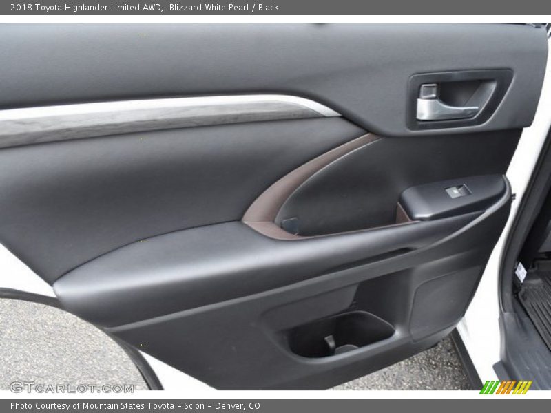 Blizzard White Pearl / Black 2018 Toyota Highlander Limited AWD