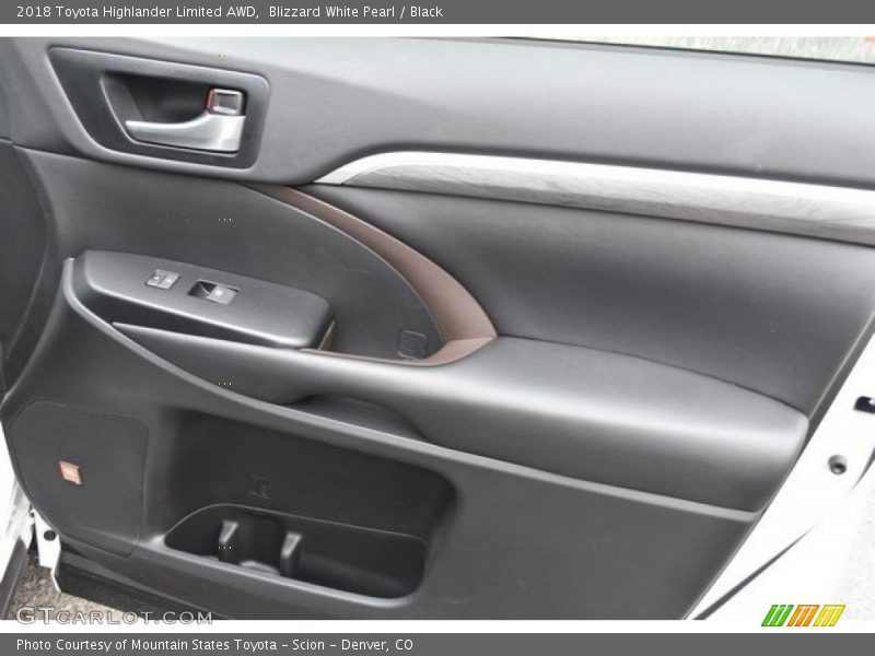 Blizzard White Pearl / Black 2018 Toyota Highlander Limited AWD