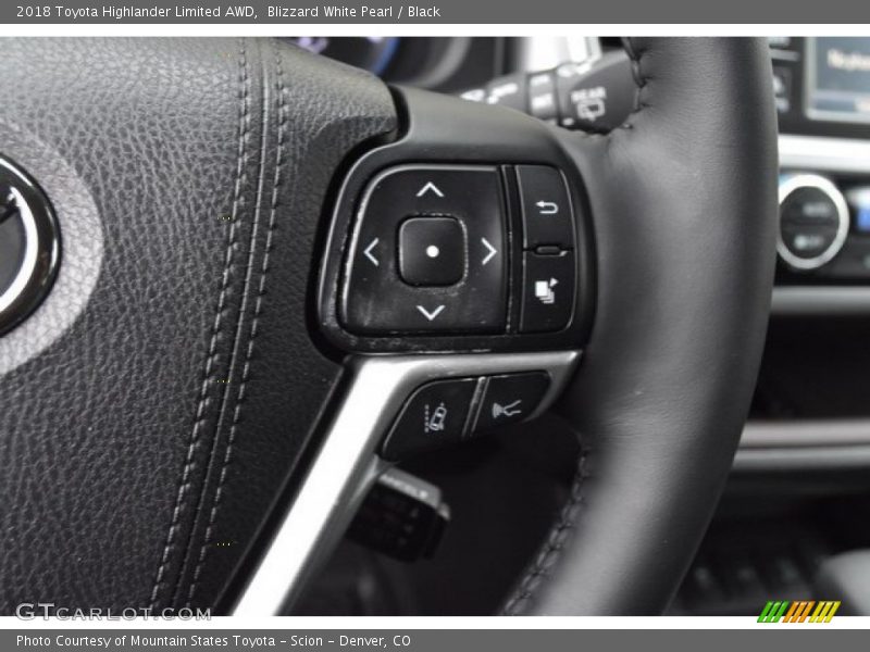 Blizzard White Pearl / Black 2018 Toyota Highlander Limited AWD