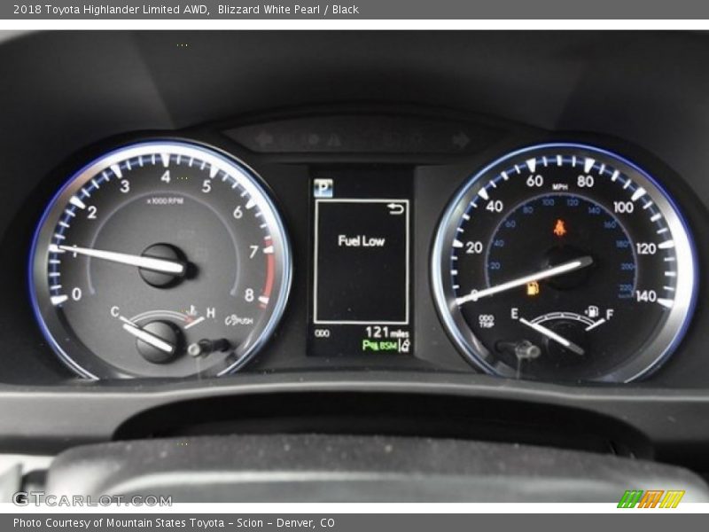 Blizzard White Pearl / Black 2018 Toyota Highlander Limited AWD