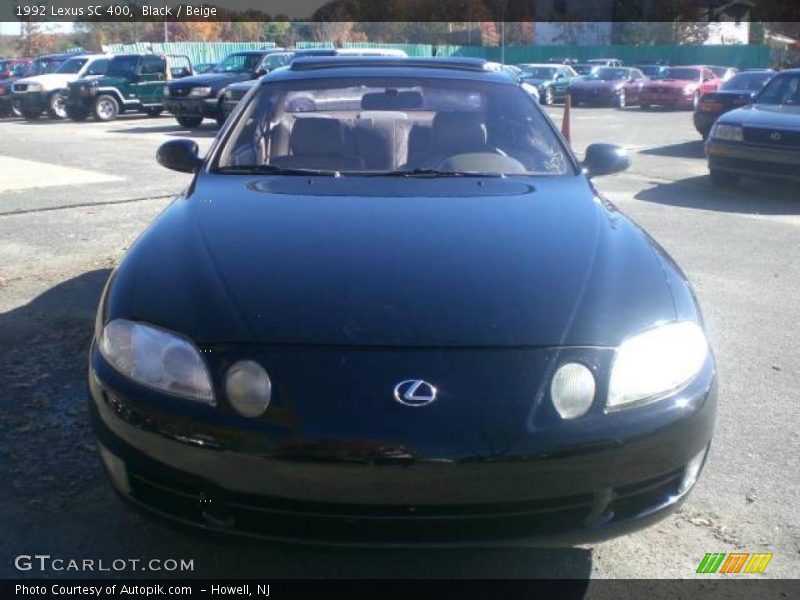 Black / Beige 1992 Lexus SC 400