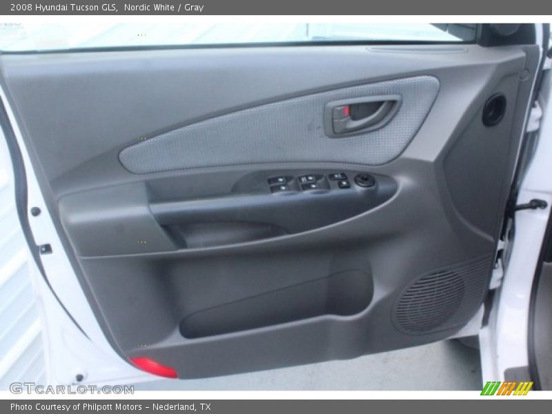 Nordic White / Gray 2008 Hyundai Tucson GLS