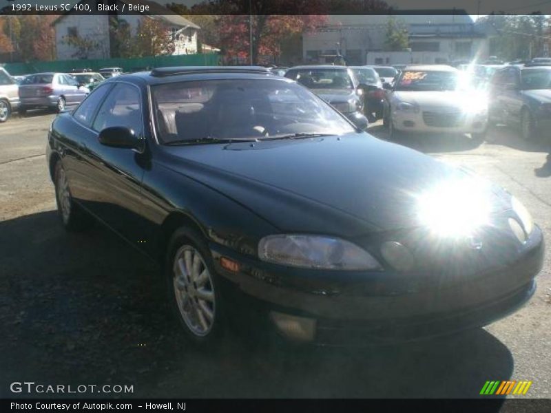 Black / Beige 1992 Lexus SC 400