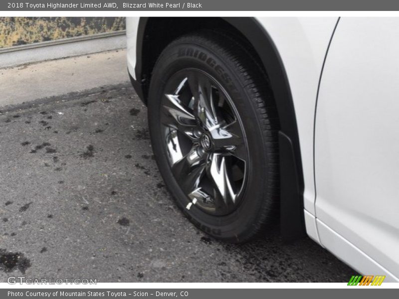 Blizzard White Pearl / Black 2018 Toyota Highlander Limited AWD