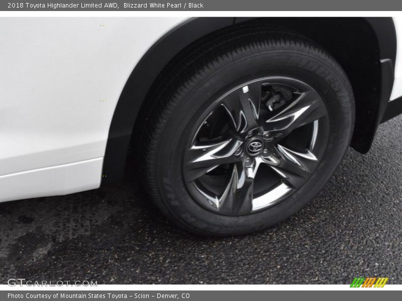 Blizzard White Pearl / Black 2018 Toyota Highlander Limited AWD
