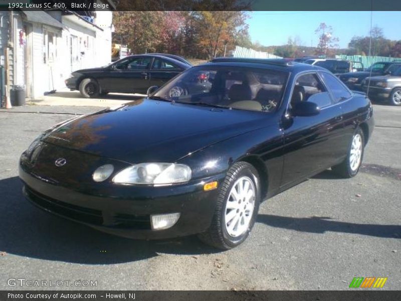 Black / Beige 1992 Lexus SC 400