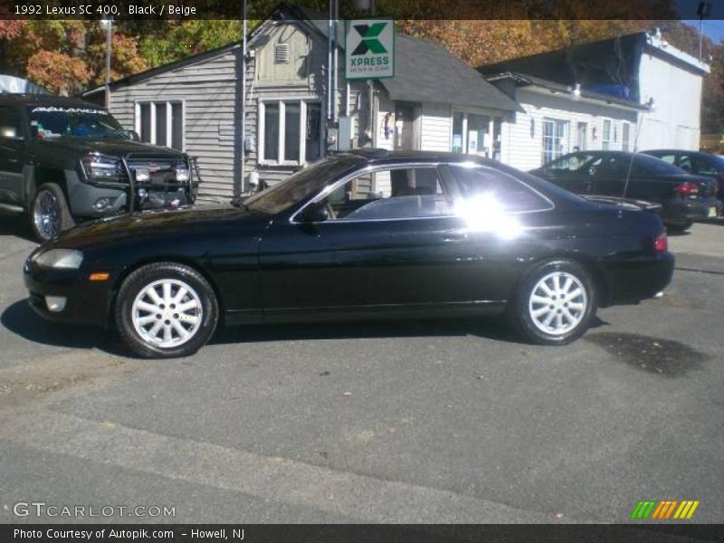 Black / Beige 1992 Lexus SC 400