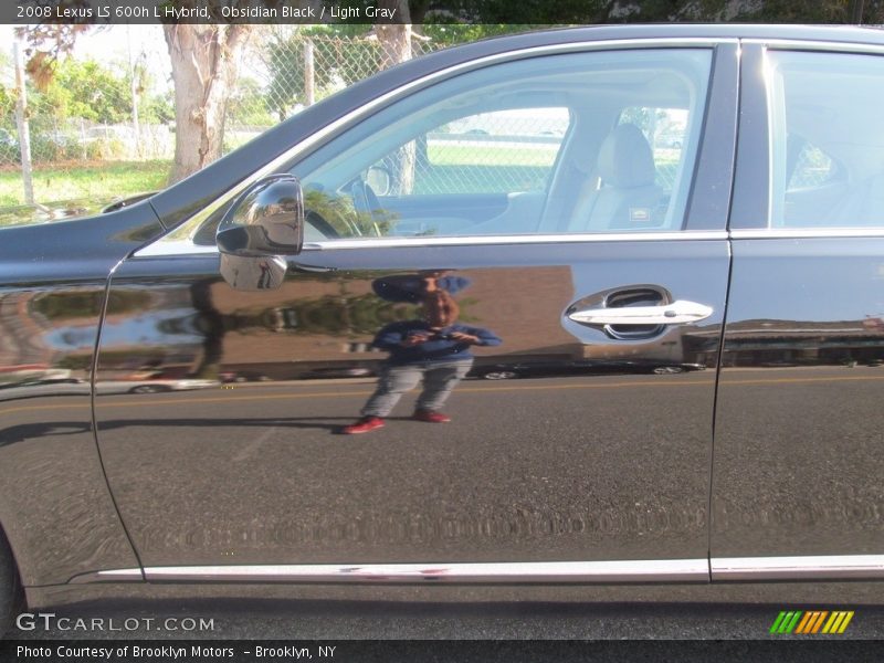Obsidian Black / Light Gray 2008 Lexus LS 600h L Hybrid
