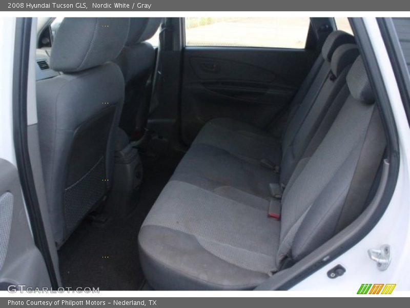 Nordic White / Gray 2008 Hyundai Tucson GLS