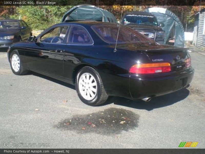 Black / Beige 1992 Lexus SC 400