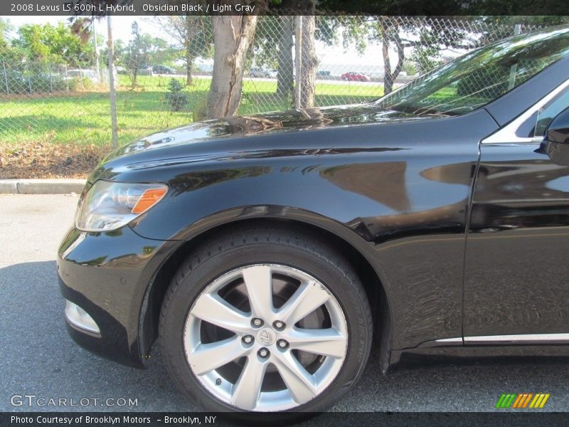 Obsidian Black / Light Gray 2008 Lexus LS 600h L Hybrid