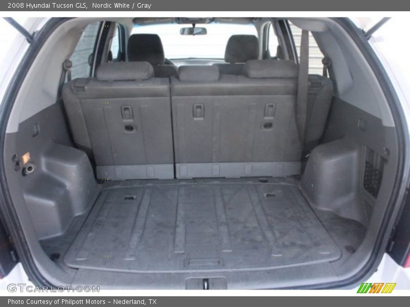 Nordic White / Gray 2008 Hyundai Tucson GLS