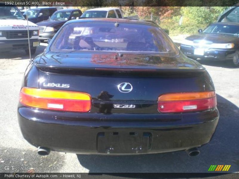 Black / Beige 1992 Lexus SC 400