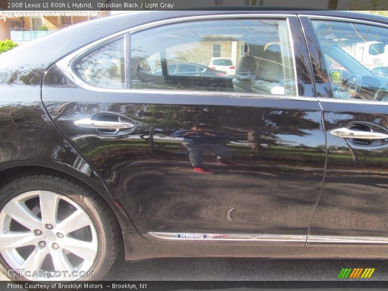 Obsidian Black / Light Gray 2008 Lexus LS 600h L Hybrid