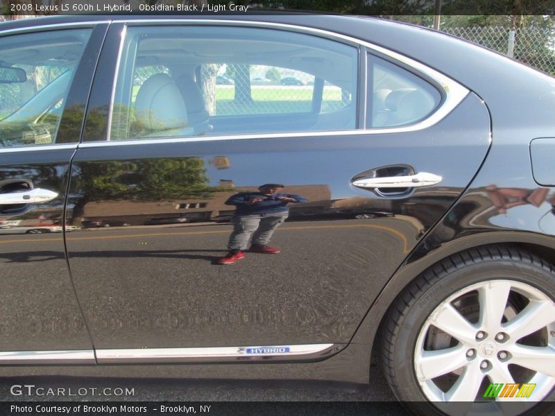 Obsidian Black / Light Gray 2008 Lexus LS 600h L Hybrid