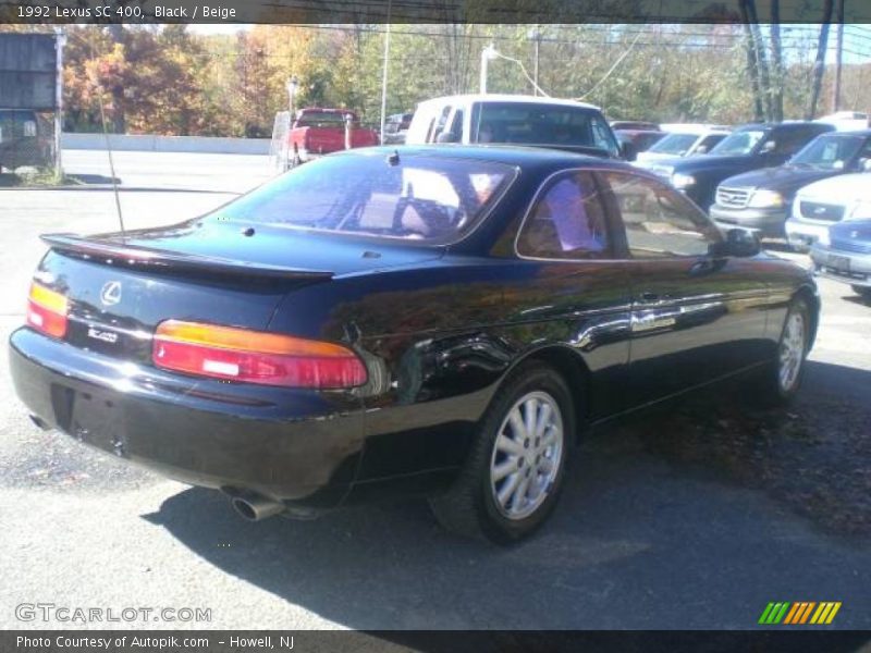 Black / Beige 1992 Lexus SC 400