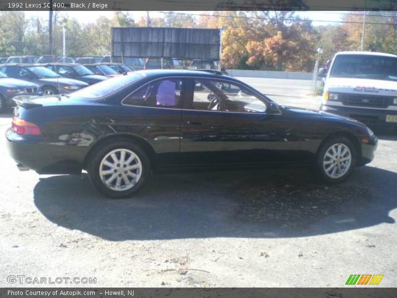 Black / Beige 1992 Lexus SC 400