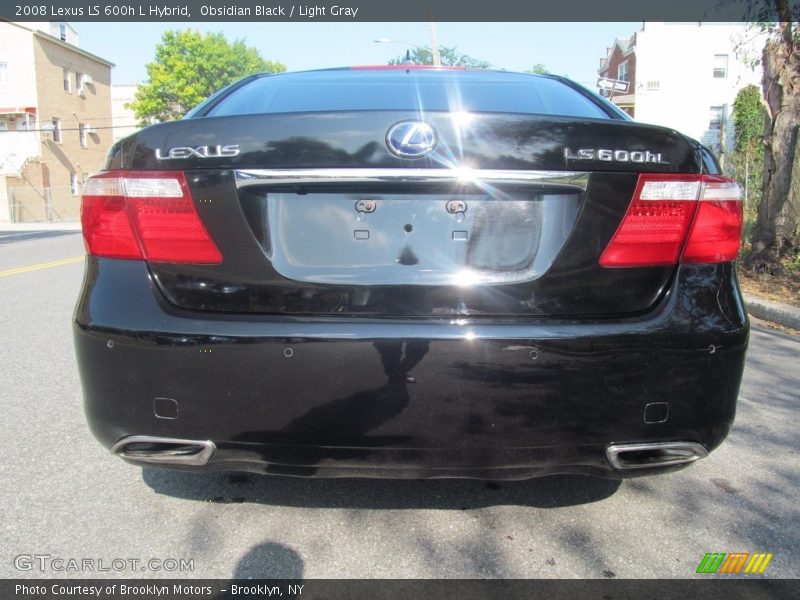 Obsidian Black / Light Gray 2008 Lexus LS 600h L Hybrid