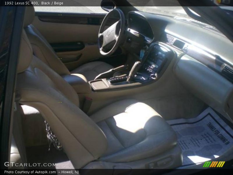 Black / Beige 1992 Lexus SC 400