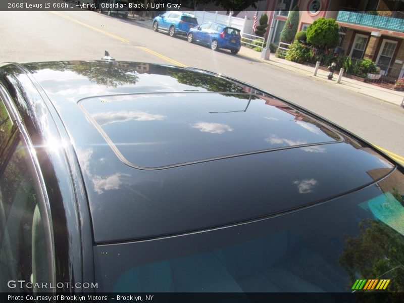 Obsidian Black / Light Gray 2008 Lexus LS 600h L Hybrid