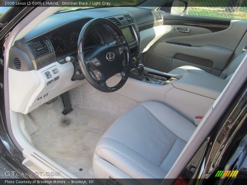 Obsidian Black / Light Gray 2008 Lexus LS 600h L Hybrid
