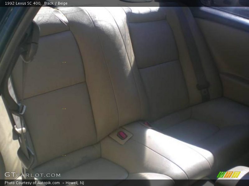 Black / Beige 1992 Lexus SC 400