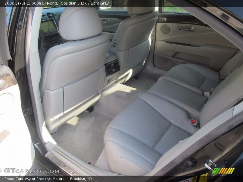 Obsidian Black / Light Gray 2008 Lexus LS 600h L Hybrid