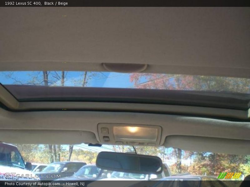 Black / Beige 1992 Lexus SC 400