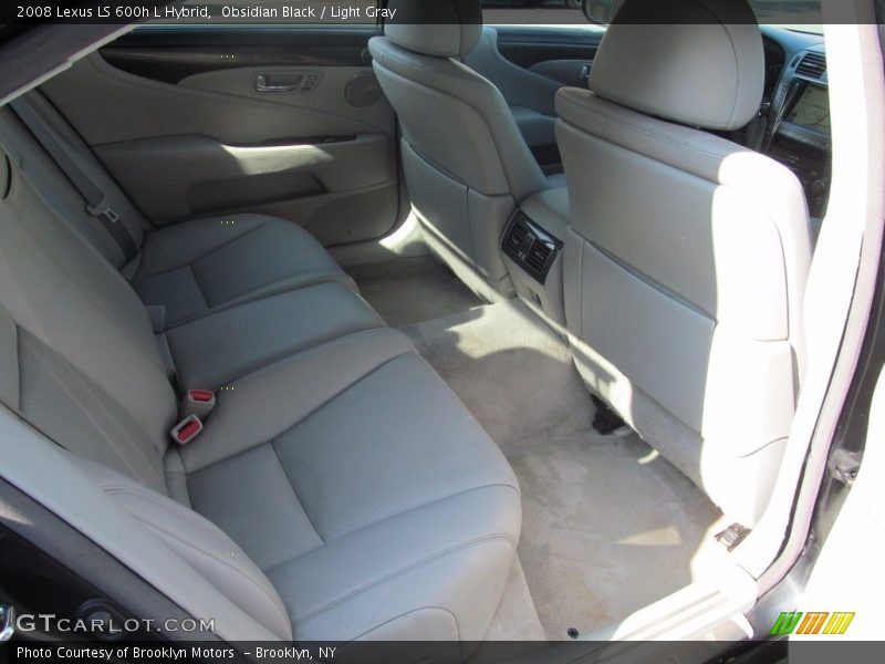 Obsidian Black / Light Gray 2008 Lexus LS 600h L Hybrid