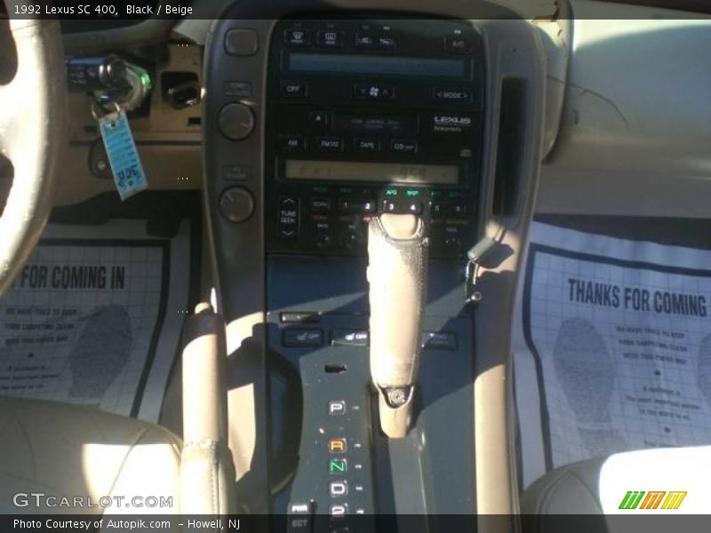 Black / Beige 1992 Lexus SC 400