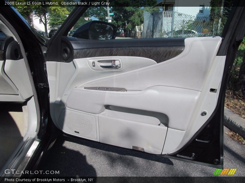 Obsidian Black / Light Gray 2008 Lexus LS 600h L Hybrid