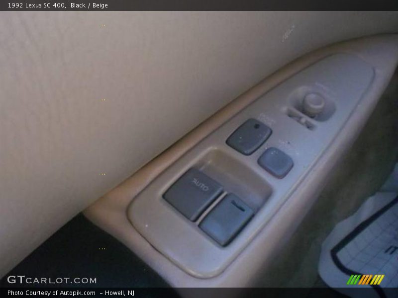 Black / Beige 1992 Lexus SC 400