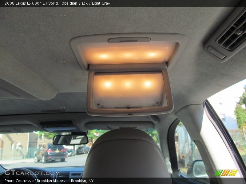Obsidian Black / Light Gray 2008 Lexus LS 600h L Hybrid