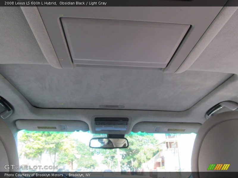 Obsidian Black / Light Gray 2008 Lexus LS 600h L Hybrid