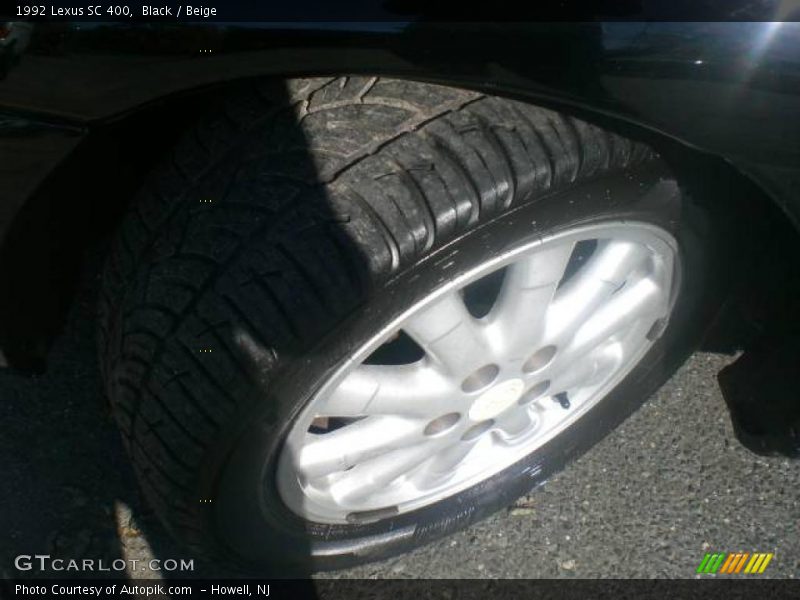 Black / Beige 1992 Lexus SC 400