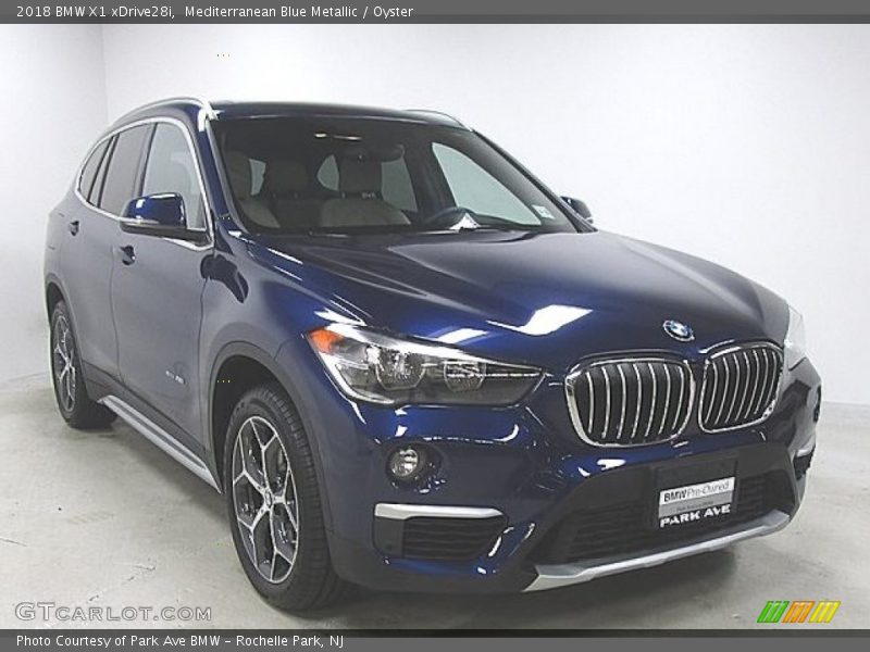 Mediterranean Blue Metallic / Oyster 2018 BMW X1 xDrive28i