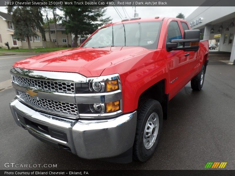 Red Hot / Dark Ash/Jet Black 2019 Chevrolet Silverado 2500HD Work Truck Double Cab 4WD