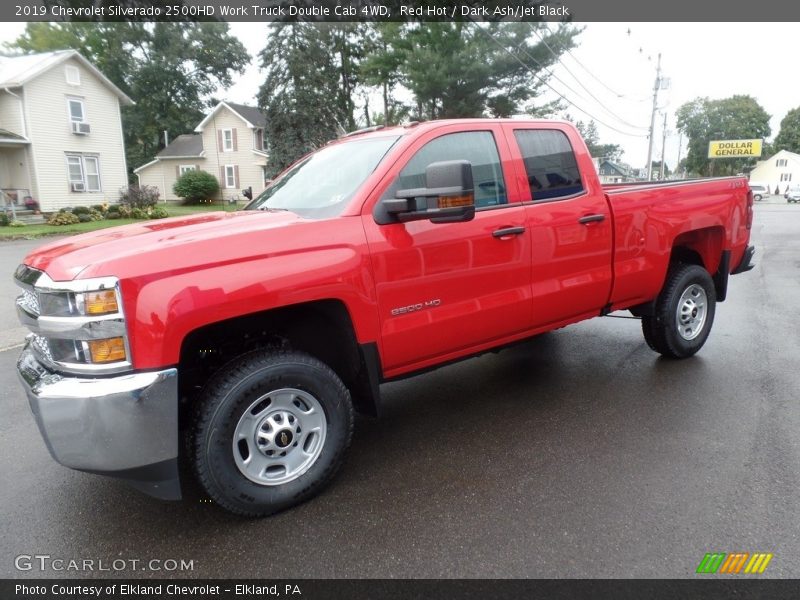 Red Hot / Dark Ash/Jet Black 2019 Chevrolet Silverado 2500HD Work Truck Double Cab 4WD