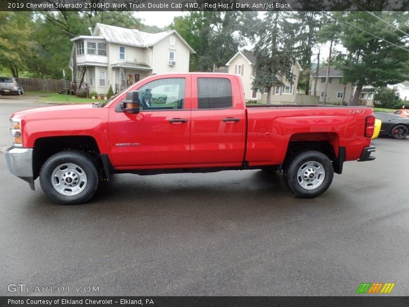 Red Hot / Dark Ash/Jet Black 2019 Chevrolet Silverado 2500HD Work Truck Double Cab 4WD