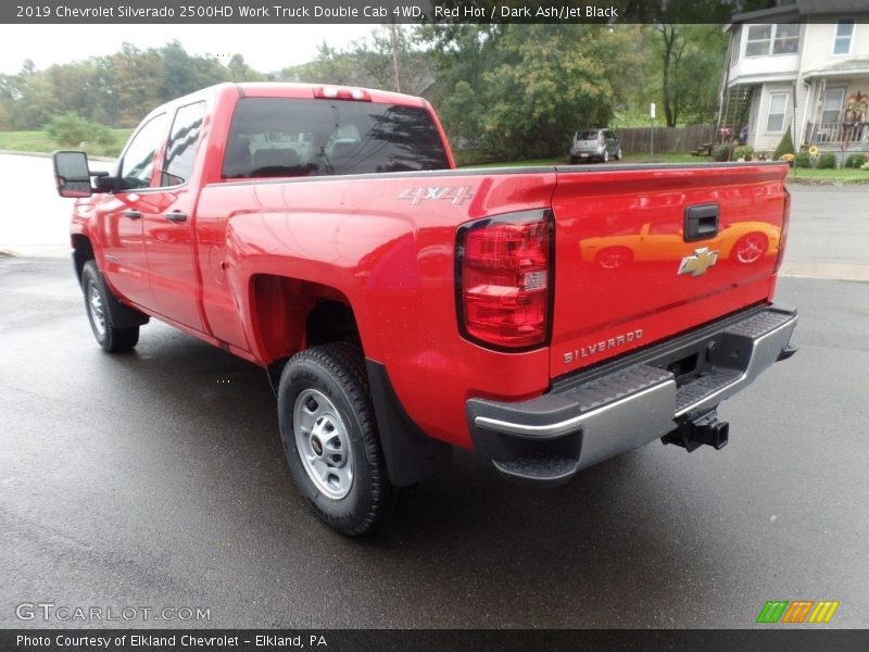 Red Hot / Dark Ash/Jet Black 2019 Chevrolet Silverado 2500HD Work Truck Double Cab 4WD