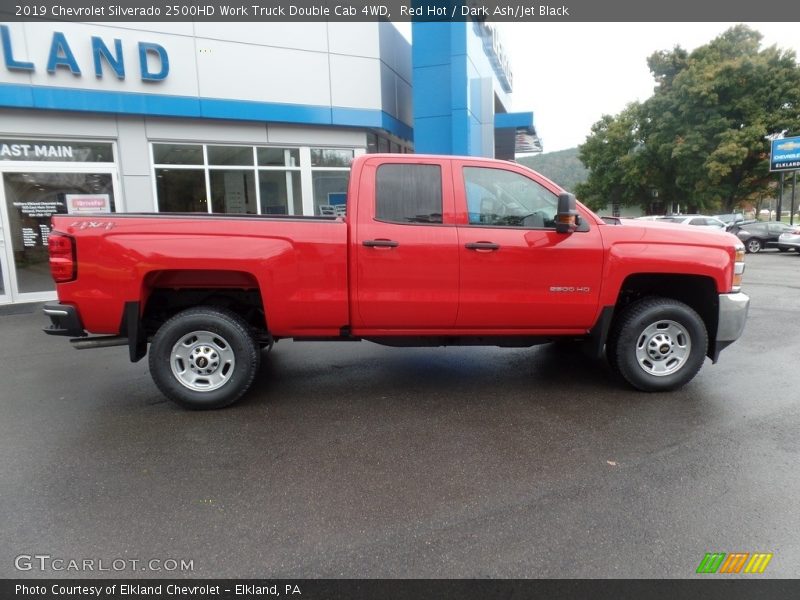 Red Hot / Dark Ash/Jet Black 2019 Chevrolet Silverado 2500HD Work Truck Double Cab 4WD
