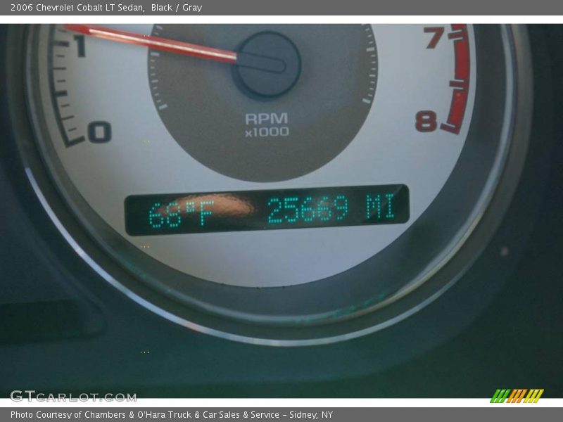 Black / Gray 2006 Chevrolet Cobalt LT Sedan