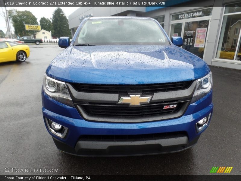 Kinetic Blue Metallic / Jet Black/Dark Ash 2019 Chevrolet Colorado Z71 Extended Cab 4x4