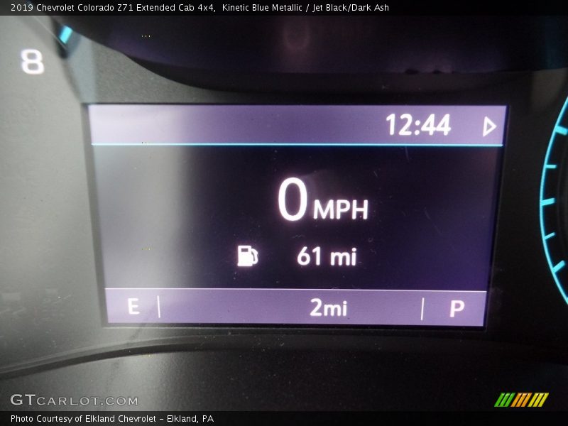 Kinetic Blue Metallic / Jet Black/Dark Ash 2019 Chevrolet Colorado Z71 Extended Cab 4x4