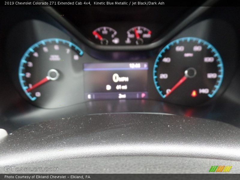 Kinetic Blue Metallic / Jet Black/Dark Ash 2019 Chevrolet Colorado Z71 Extended Cab 4x4