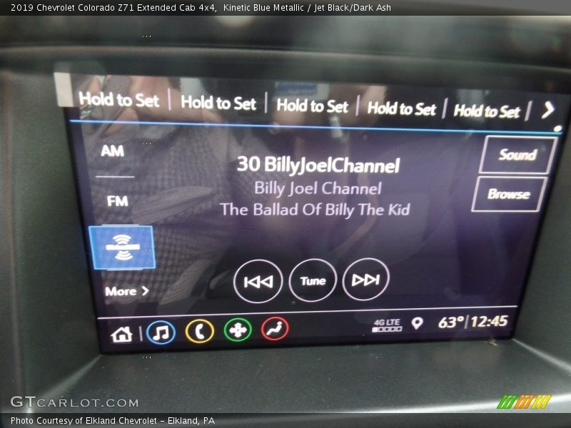 Kinetic Blue Metallic / Jet Black/Dark Ash 2019 Chevrolet Colorado Z71 Extended Cab 4x4