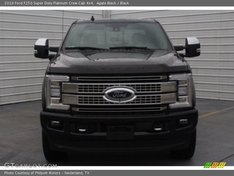 Agate Black / Black 2019 Ford F250 Super Duty Platinum Crew Cab 4x4